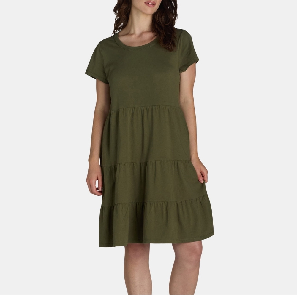 Short Olive Green Dress